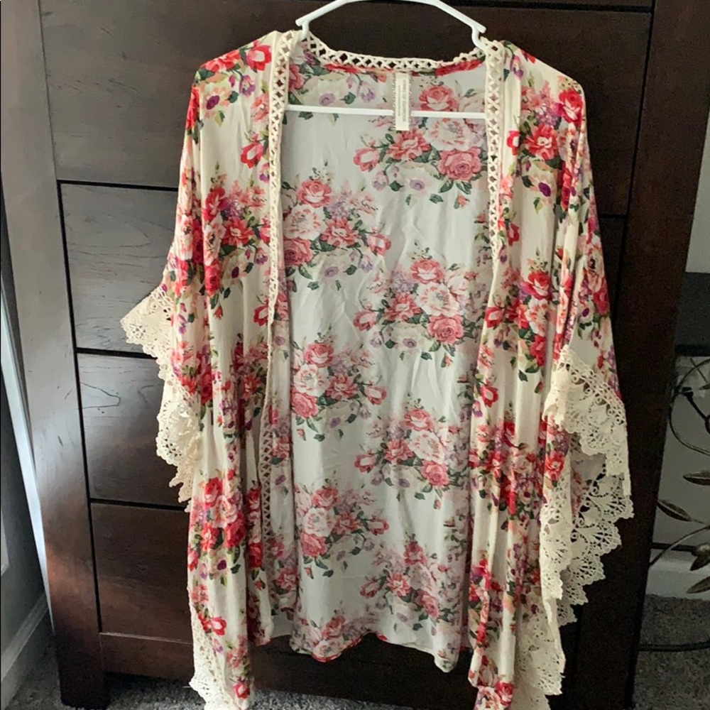 floral over piece